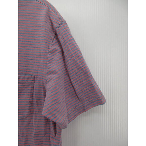 Faherty Polo Shirt Small Pullover Sunset Striped Organic Cotton Knit - Picture 3 of 11